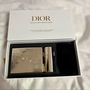 Brand New DIOR Lipstick Clutch Minaudiere 2021 Limited Edition Gold